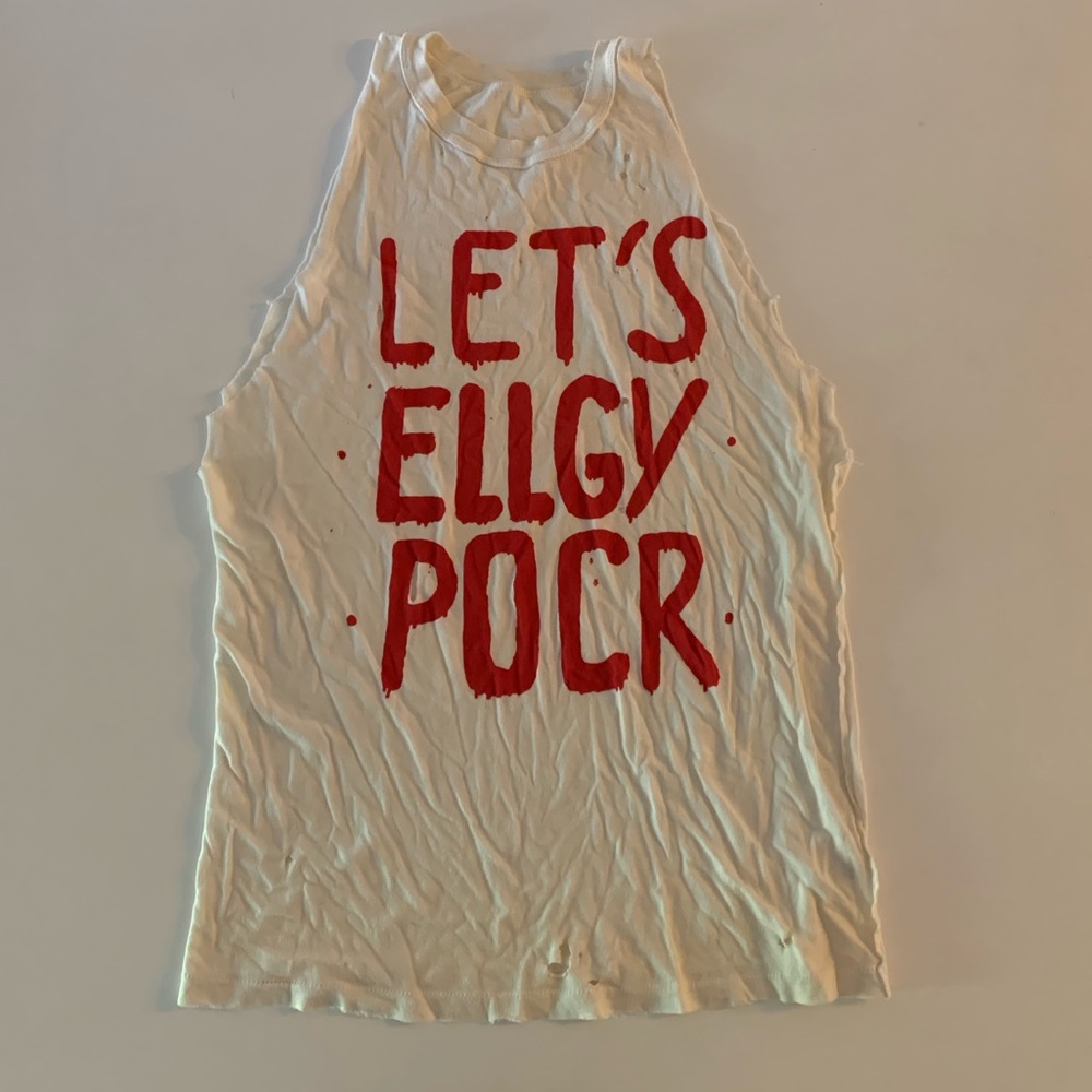 UNIF let’s ellgy pocr cut off T-shirt
